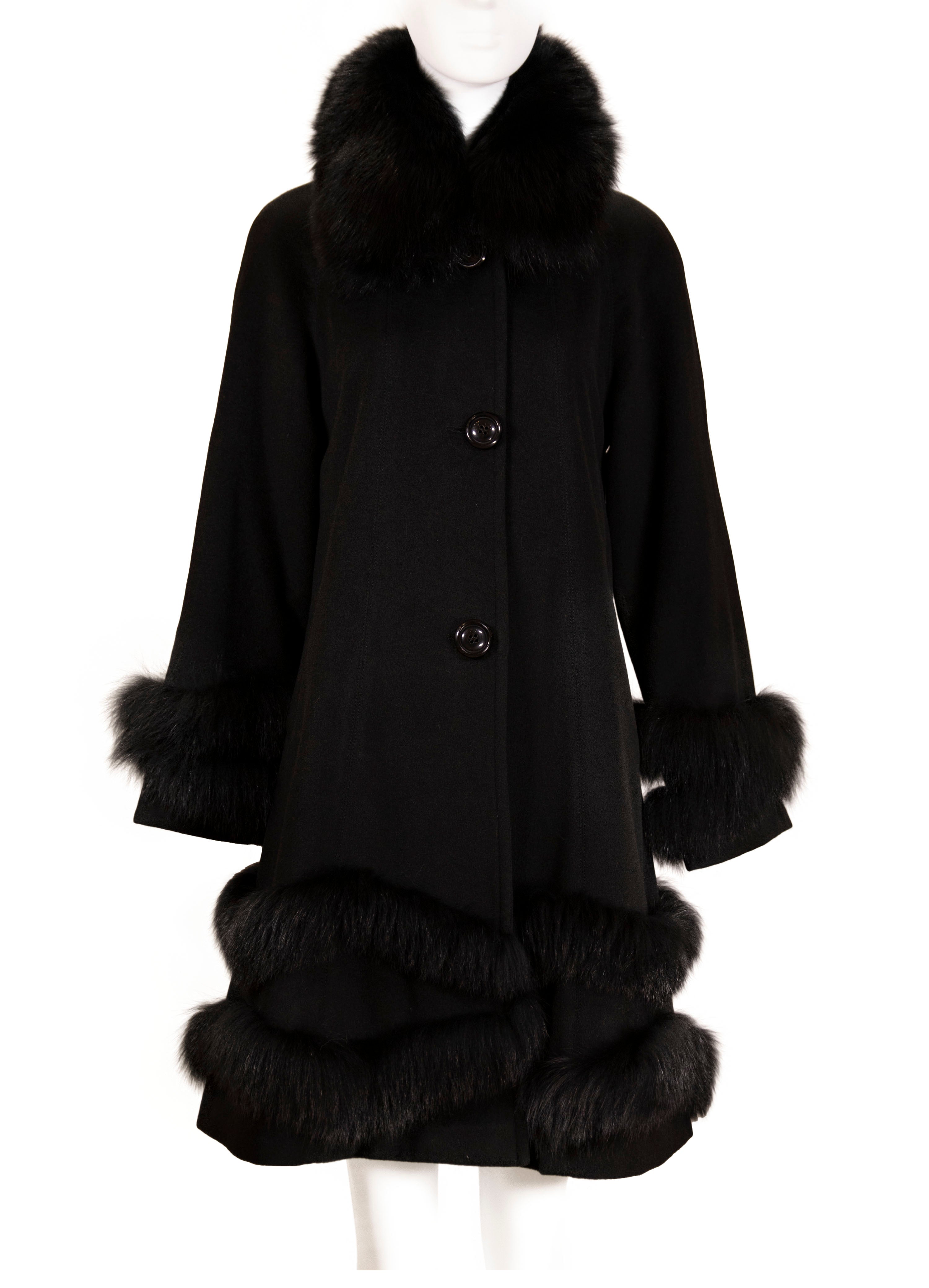 レディース CHERIE Noir ボア Tailored Coat